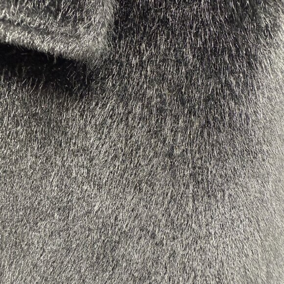 Ann Taylor Petite Faux Fur Coat XSP Black Polyester - Picture 9 of 13